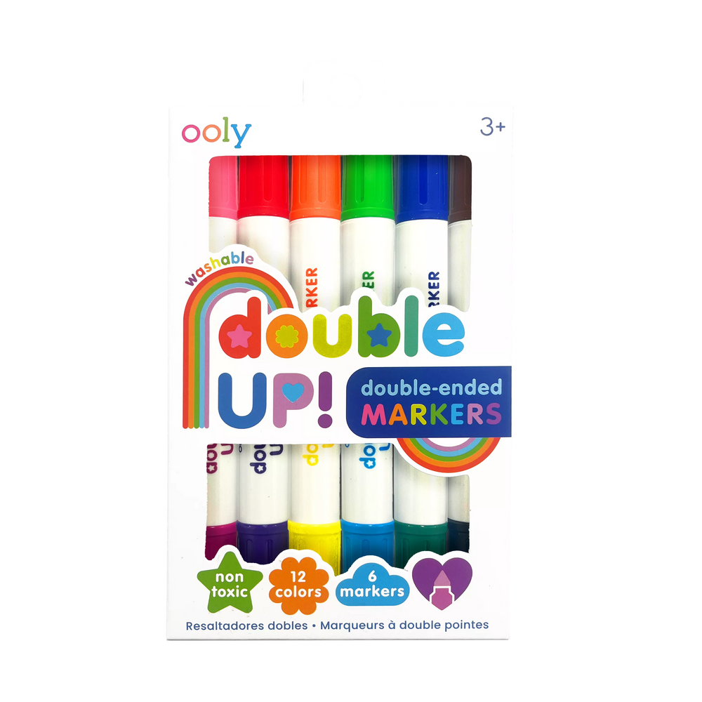 Double Up! Double-Ended Markers - set of 6