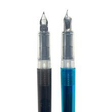 Load image into Gallery viewer, Splendid Duo Fountain Pens - Black &amp; Blue Ink
