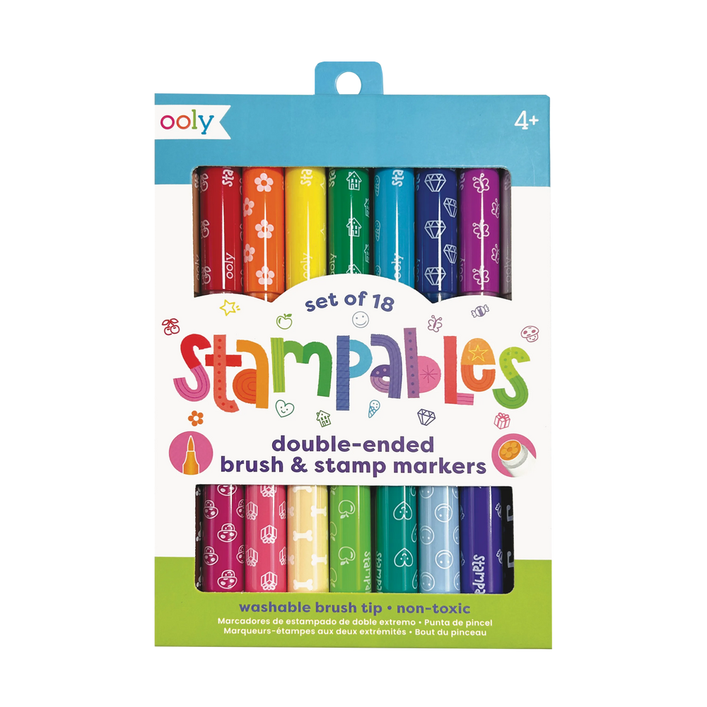 Stampables Double-Ended Stamp & Brush Markers