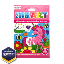 Load image into Gallery viewer, Undercover Art Hidden Patterns Coloring Activity - Unicorn Friends
