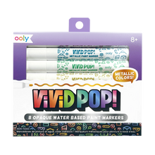 Load image into Gallery viewer, Vivid Pop! Opaque Water-Based Paint Markers - Metallic
