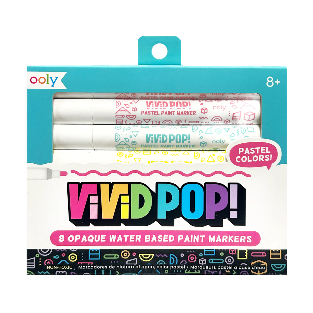 Vivid Pop! Opaque Water-Based Paint Markers - Pastel