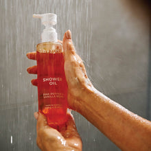 Load image into Gallery viewer, Adorned X'mas - Shower Oil 200ml - Pink Pepper &amp; Vanilla Bean
