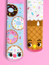 Load image into Gallery viewer, Donut &amp; Ice Cream Collectible Mismatched Socks - Kids (sm)
