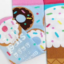 Load image into Gallery viewer, Donut &amp; Ice Cream Collectible Mismatched Socks - Kids (lg)
