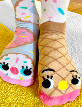 Load image into Gallery viewer, Donut &amp; Ice Cream Collectible Mismatched Socks - Kids (sm)
