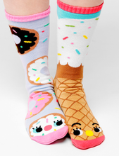 Load image into Gallery viewer, Donut &amp; Ice Cream Collectible Mismatched Socks - Kids (sm)
