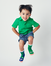 Load image into Gallery viewer, T-Rex &amp; Triceratops Socks - Kids (sm)
