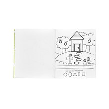 Load image into Gallery viewer, 123: Shapes + Numbers Toddler Coloring Book
