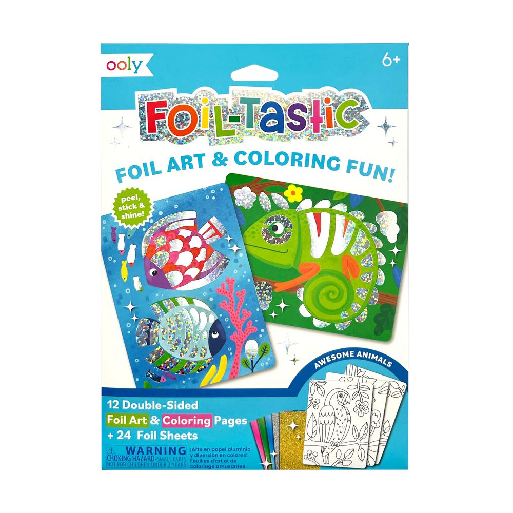 Foil-tastic: Foil Art & Coloring Fun - Awesome Animals