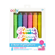 Load image into Gallery viewer, Heart Pops: Neon Highlighters
