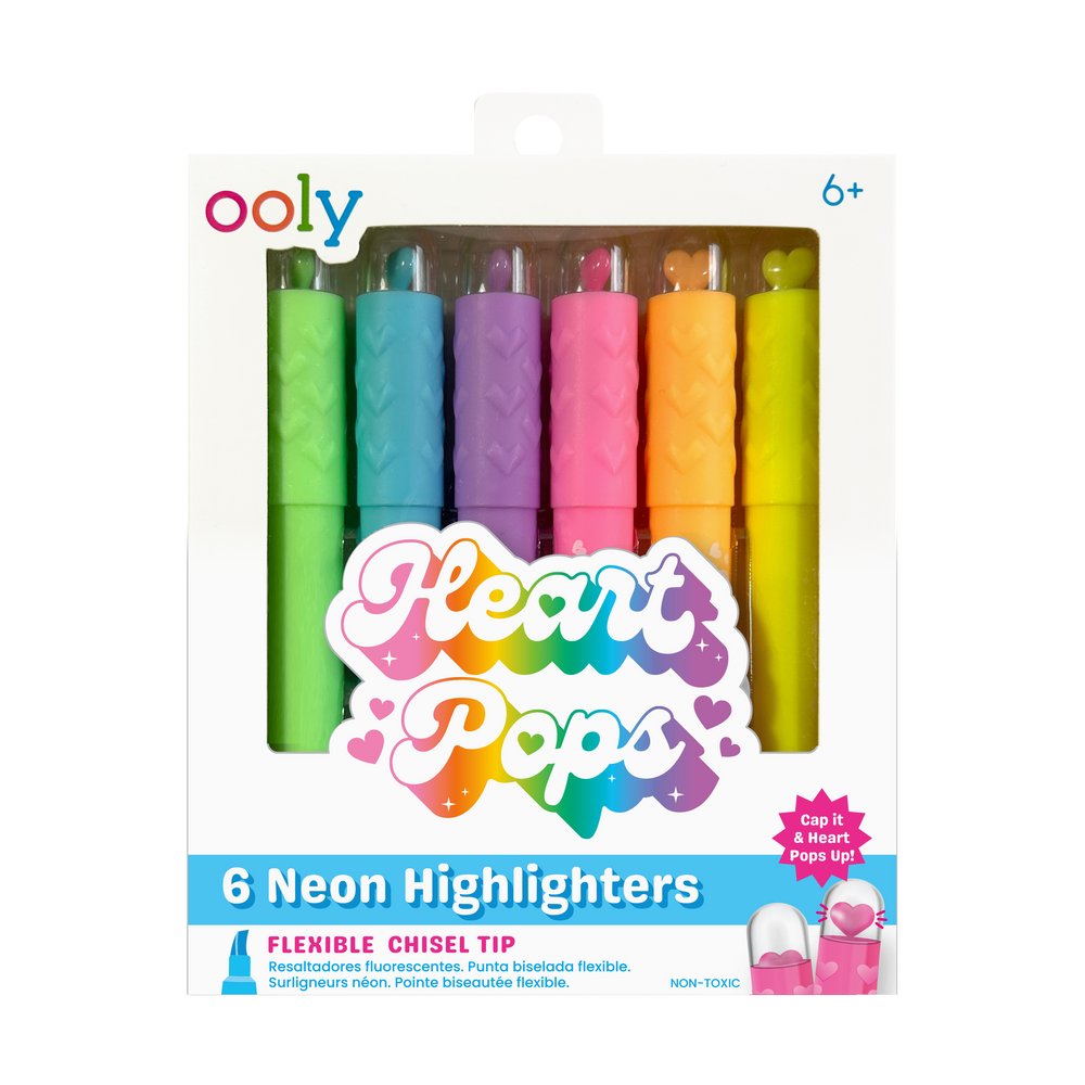 Heart Pops: Neon Highlighters