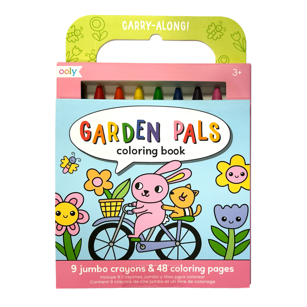 Carry Along Crayon & Coloring Book Kit - Garden Pals