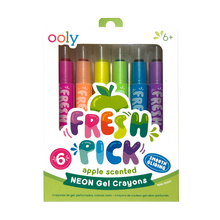 Load image into Gallery viewer, Fresh Pick: Apple Scented Neon Gel Crayons
