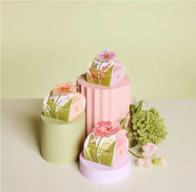 Load image into Gallery viewer, Body Cleansing Bar Gift Box - White Florals &amp; French Pear - Mauve Flower
