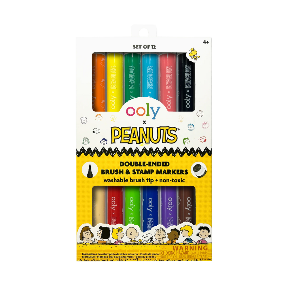 OLxPeanuts Double-Ended Brush & Stamp Markers