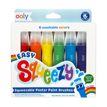 Load image into Gallery viewer, Easy Squeezy: Squeezable Poster Paint Brushes
