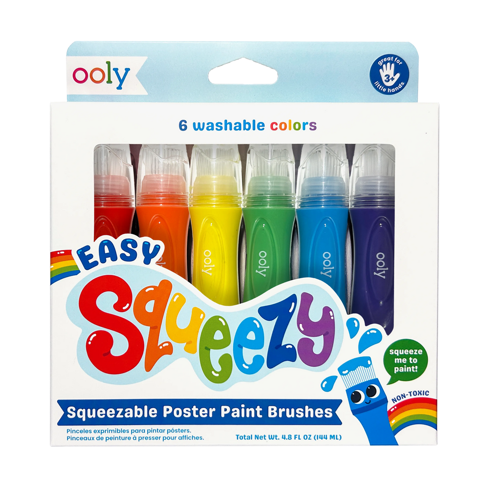 Easy Squeezy: Squeezable Poster Paint Brushes