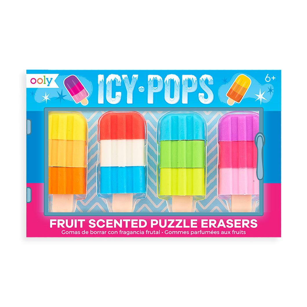 Icy Pop Scented Puzzle Erasers