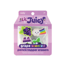 Load image into Gallery viewer, Lil Juicy Scented Pencil Topper Erasers
