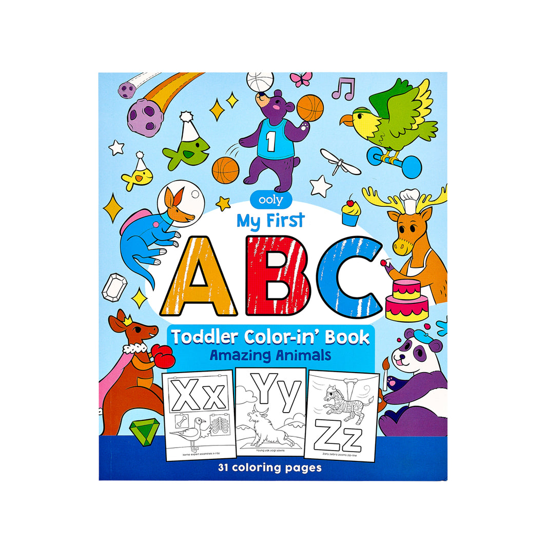 Toddler Coloring Book - ABC Amazing Animals