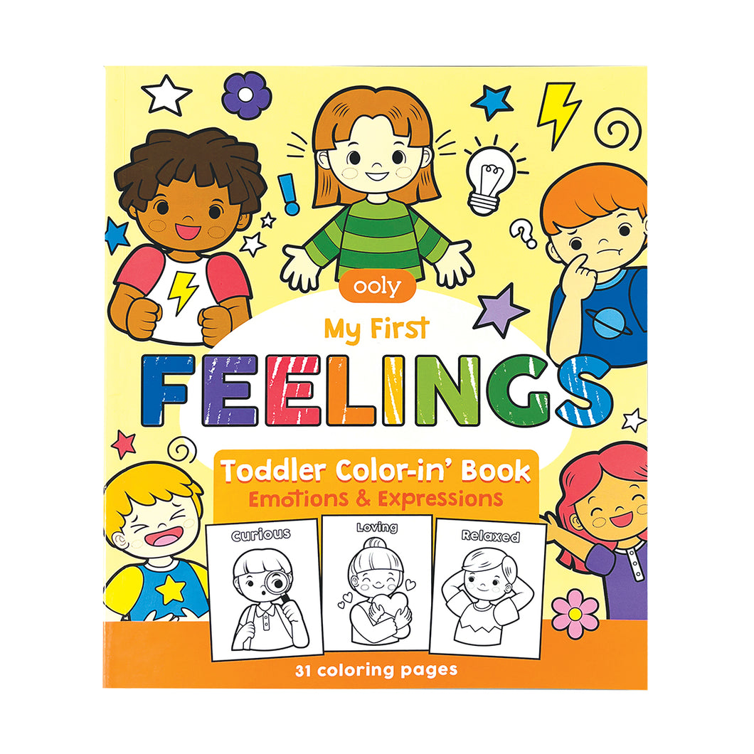 Toddler Coloring Book - My First Feelings