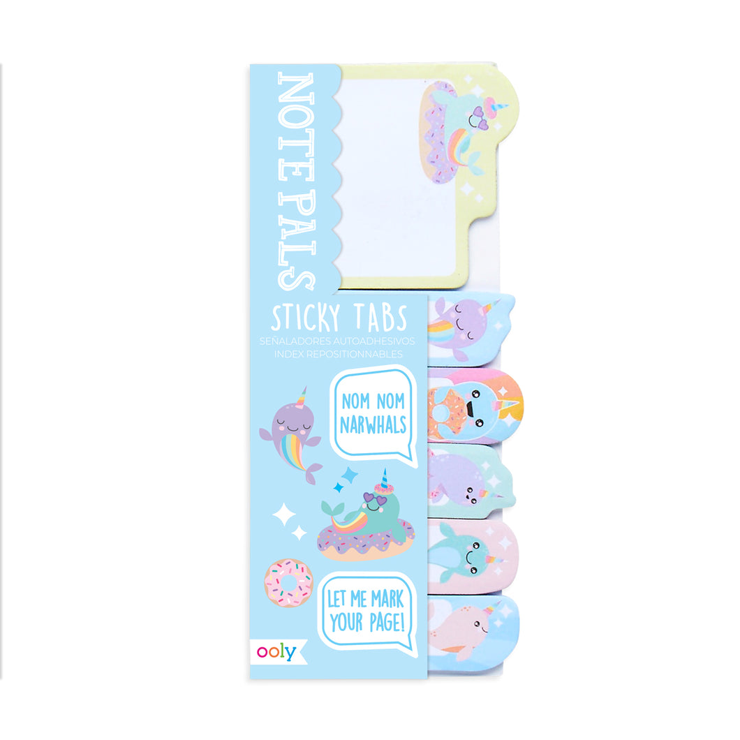 Note Pals Sticky Tabs - Nom Nom Narwhals