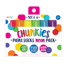Load image into Gallery viewer, Chunkies Paint Sticks Neon 6 Pack
