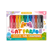Load image into Gallery viewer, Cat Parade Watercolour Gel Crayons
