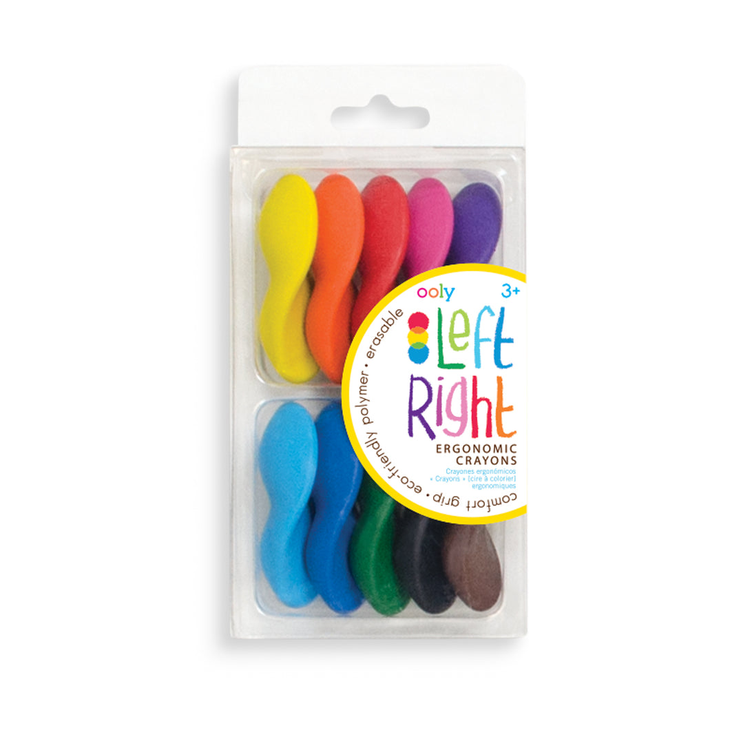 Left Right Erasable Crayons