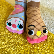 Load image into Gallery viewer, Donut &amp; Ice Cream Collectible Mismatched Socks - Crowded Teeth Artist Series
