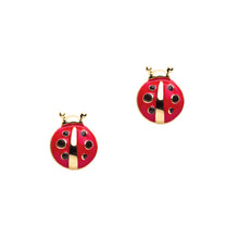 Load image into Gallery viewer, Cutie Enamel Studs Little Ladybug
