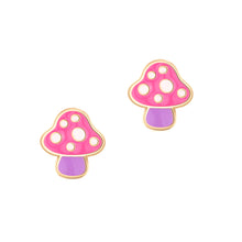Load image into Gallery viewer, Cutie Enamel Studs Mini Mushroom
