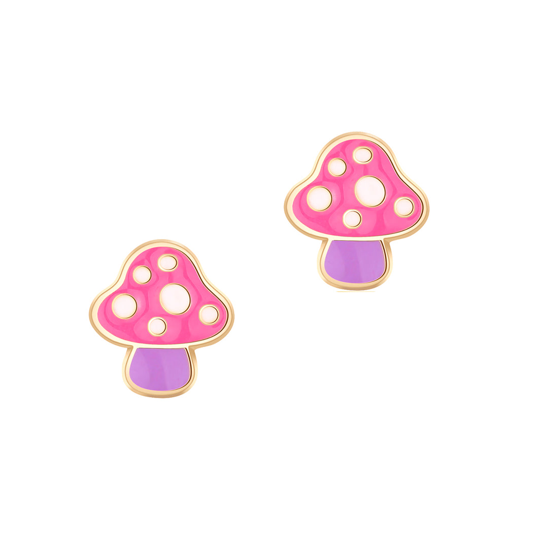 Cutie Enamel Studs Mini Mushroom