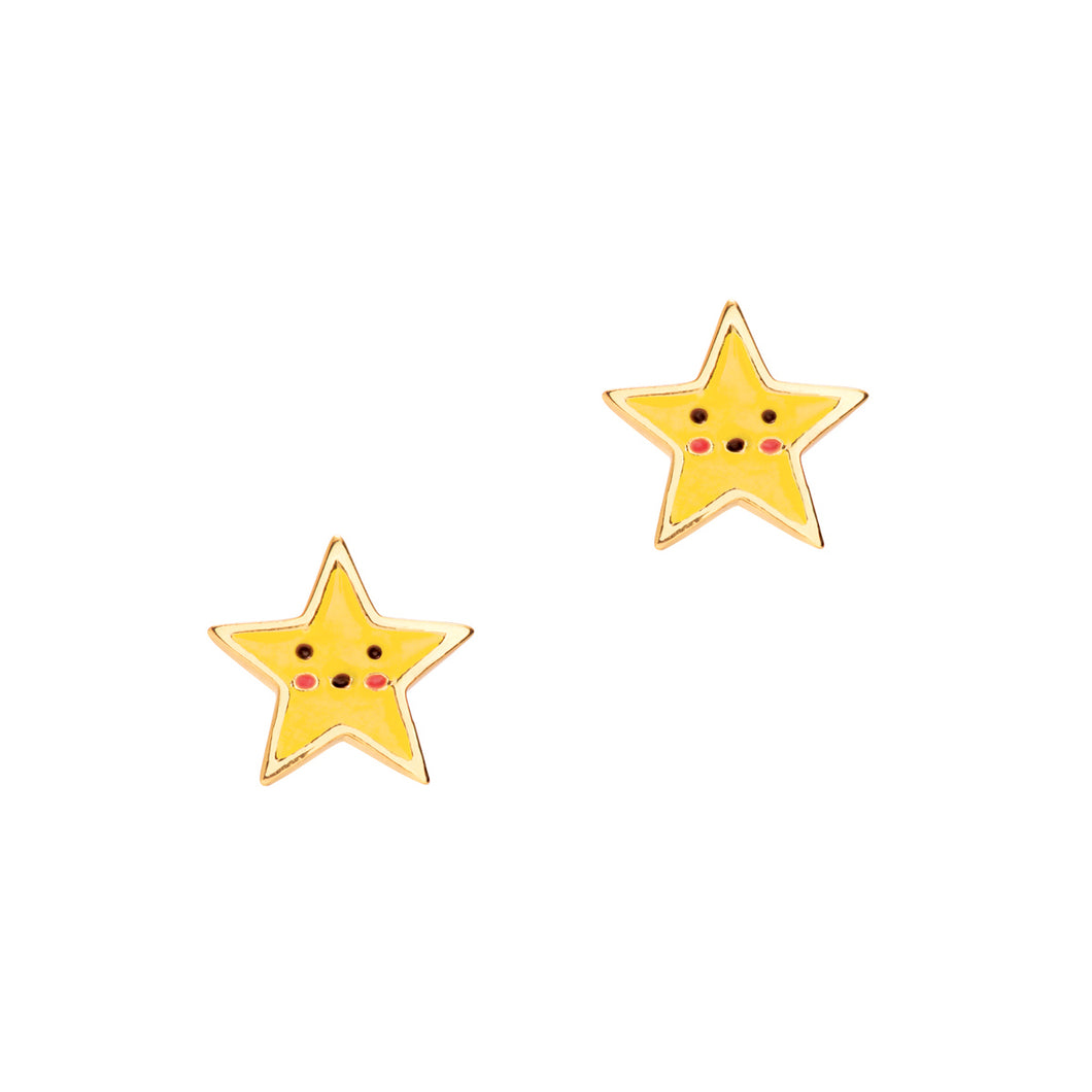 Cutie Enamel Studs Happy Star