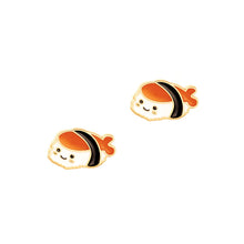 Load image into Gallery viewer, Cutie Enamel Studs Sushi Time
