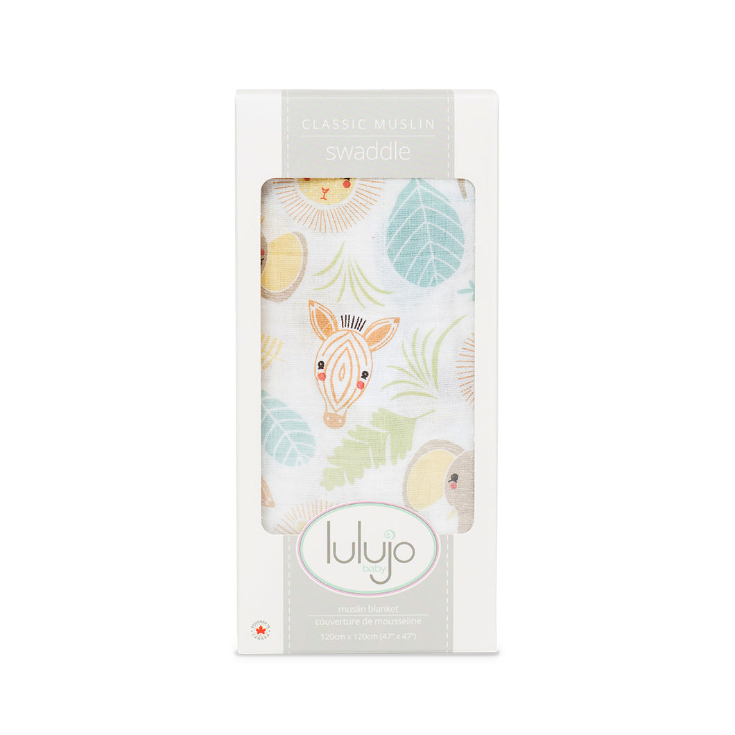 lulujo: CLASSIC Muslin Swaddle ~ Jungle