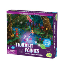 Load image into Gallery viewer, Seek &amp; Find Glow Puzzle: Twilight Fairies
