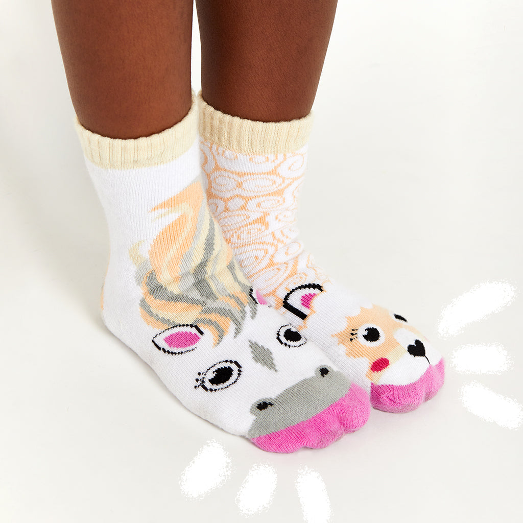 Horse & Alpaca Kids Collectible Mismatched Socks