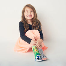 Load image into Gallery viewer, Peacock &amp; Elephant Kids Collectible Mismatched Socks
